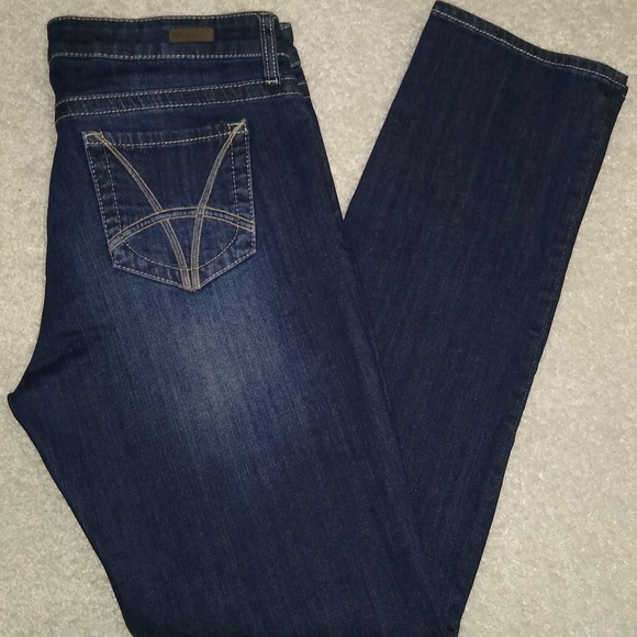 KUT FROM THE KLOTH STEVIE STRAIGHT LEG BLUE JEANS SIZE 10 - Picture 2 of 6